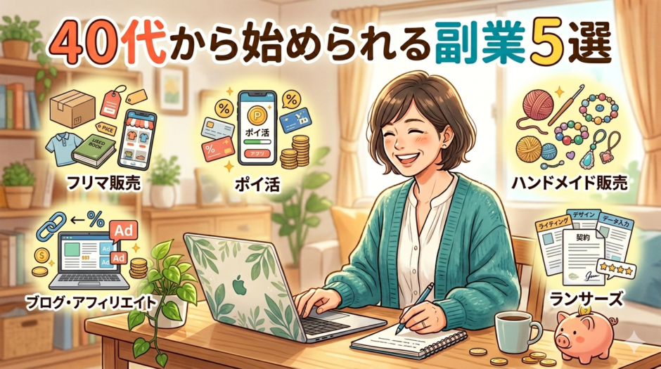 40代から始められる副業５選