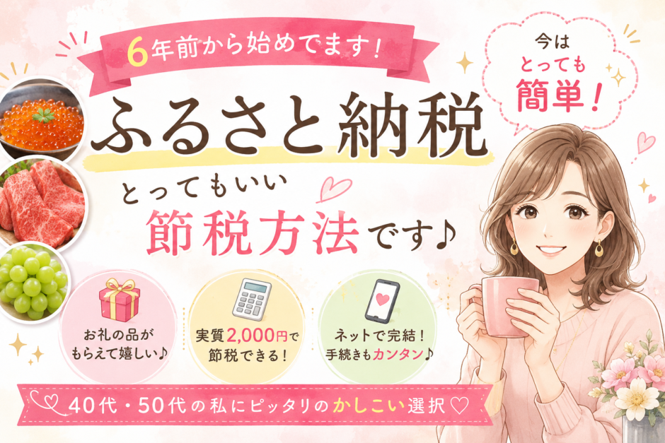ふるさと納税、とってもいい節税方法