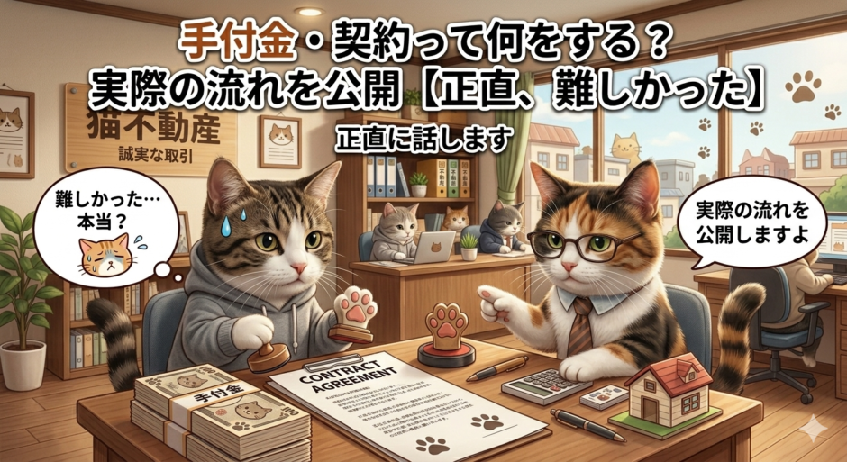 手付金・契約って何をする？
