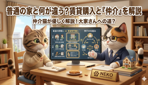 賃貸物件を買うって、普通の家の買い方と何が違う？