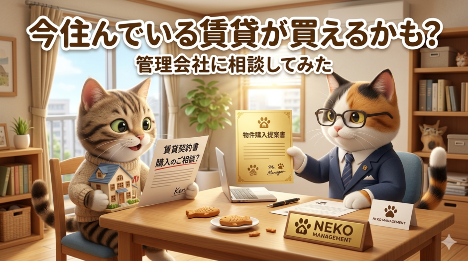 今住んでいる賃貸が買えるかも
